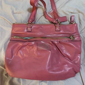 Coach Rose Leather Tote Bag